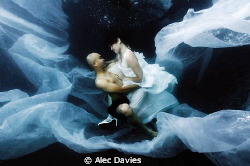 Just the 2 of us. 
Janine and Wes in pool. Nikon D300 Se... by Alec Davies 